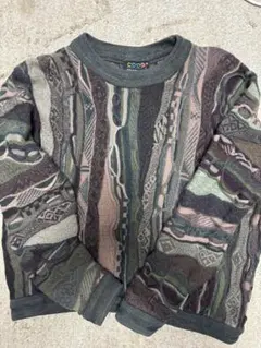 超希少　COOGI 古着　総柄ニット　80s ニット　3Dニット　ビンテージのサムネイル