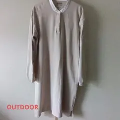 OUTDOOR ベージュ 長袖 ワンピース Lのサムネイル