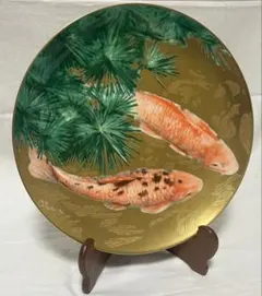 昭和レトロ ノリタケ Noritake 飾り皿 大皿 鯉 金彩 蚤の市 プレート 昭和レトロ ノリタケ Noritake 飾り皿 大皿 鯉 金彩 蚤の市 プレート