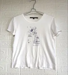 【美品】マークジェイコブス うさぎプリント 半袖Tシャツ ホワイト Sサイズのサムネイル