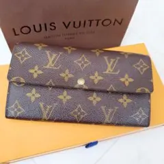 良品 人気NO.1 ルイヴィトン 長財布 ポルトフォイユ サラ モノグラム 希少