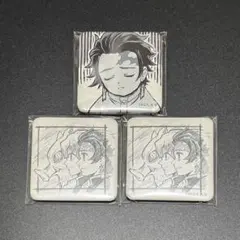 竈門炭治郎　お楽しみくじ　台本表紙イラストスクエア缶バッジ　鬼滅の刃