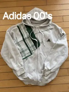 adidas 00's y2k ジップアップパーカー ジップパーカー