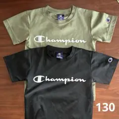 チャンピオン 吸水速乾 Tシャツ ブラック カーキ 2枚セットのサムネイル