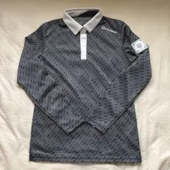 TaylorMade 여성 골프 셔츠 긴팔 총무늬 블랙