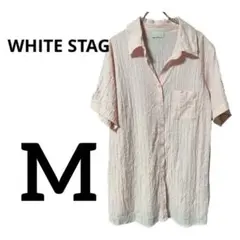 WHITE STAG ピンク 半袖シャツ 【M】