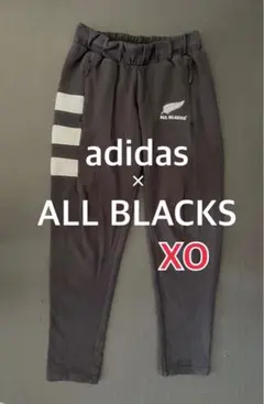 ADIDAS ALL BLACKS スウェットパンツ XO