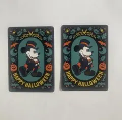ディズニーストア　じゃんけんカード　ハロウィン　ミッキー　No.194　2点