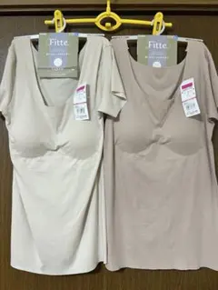 KIREILABO キレイラボ Fitte ブラトップ L 2枚 2部袖インナーのサムネイル