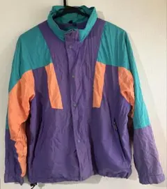 稀少品ノースフェイス ナイロンジャケット マルチカラー 90s アウトドア