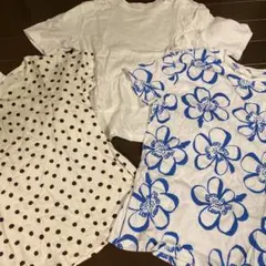 ZARA Tシャツ 3枚セット ドット 花柄 フリルのサムネイル