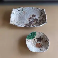 備前焼　織部焼　大皿　2枚 備前焼 織部焼 大皿 2枚 Amazon.co.jp: 織部焼 皿 : ホーム