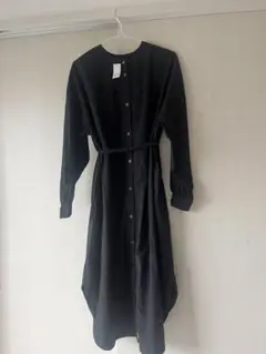 定価11,900円 ブラック シャツワンピース 長袖
