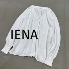 イエナ　ラメ入りツイードトップス　ニット　19aw　プルオーバー　ボタン IENA - イエナ ラメ入りツイードトップス ニット 19aw プルオーバー