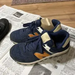 New Balance 574 ネイビー/オレンジ