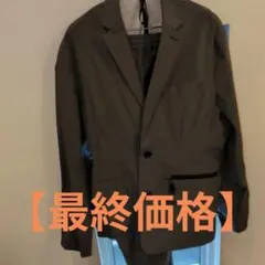 HALHAM グレー ストレッチ ビジネススーツジャケット