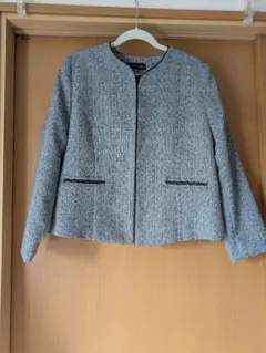 ツイードジャケット　新品未使用　卒　入　ノーカラー　期間限定