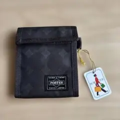 【新品未使用】タグ付 PORTER ブラウン 二つ折り財布