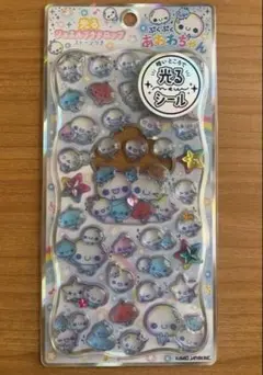 【正規品】あわわちゃん　光るジュエルプチドロップシール　カミオジャパン