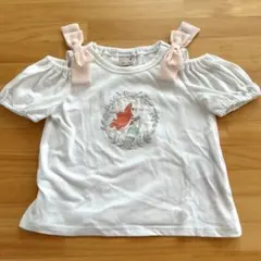 petit main アリエル 刺繍 Tシャツ