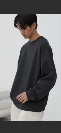 WYM スウェット トレーナー　ダークグレーS