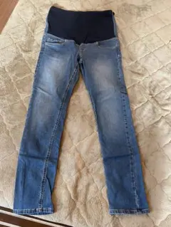 無印良品 マタニティデニムパンツ ハイウエスト ストレッチ