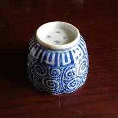 【信楽焼 壺久郎】染付 蛸唐草 春夏秋冬 火鉢 メダカ・金魚 睡蓮鉢 信楽焼 壺久郎】染付 蛸唐草 春夏秋冬 火鉢 メダカ・金魚 睡蓮鉢