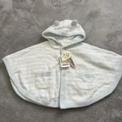 gelato pique ベビーポンチョ 70-80 水色