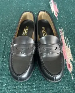 HARUTA ブラック ローファー 低ヒール