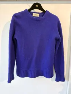 Mila Owen 100%ウール 紫 クルーネックセーター