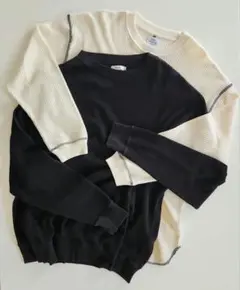 【koe coen】コーエン リブ編みカットソー メンズ Lサイズ 2点セット