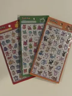 ポケモン TINI BUBLE 3Dステッカー 3枚セットのサムネイル