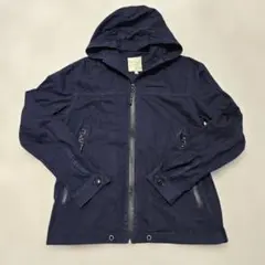 オイルケーキ フード付きネイビージャケット