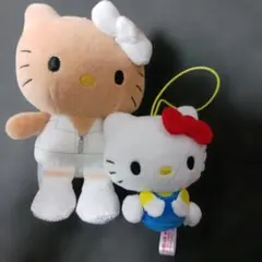ハローキティ　マスコット　XOXOギャル　Vol.3　ぬいぐるみと小さいキティ