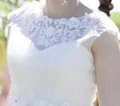 刺繍付きウェディングドレス ブラウス ボレロ Mサイズ