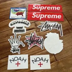 Supreme Stussy Noah ステッカーセット