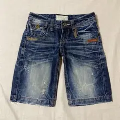 ロリータジーンズ ショートパンツ ハーフ ストレート スキニー レッドペッパーのサムネイル