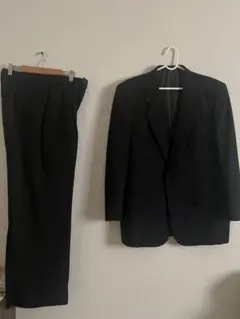 【値下！】コムデギャルソン セットアップ ダークブラックネイビー ワイドパンツ COMME des GARCONS - COMME des GARCONS コムデギャルソン
