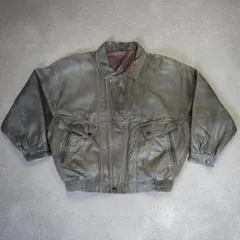 80-90's g2 レザー ジャケット フライトジャケット 短丈