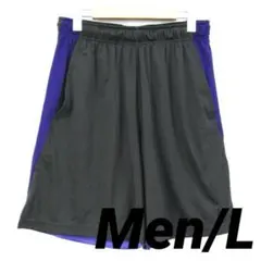 NIKE ショートパンツ ハーフパンツ メンズ L 春物 グレー×紫