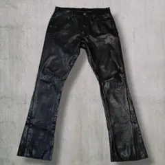 良品】フラウデグナー レザーパンツ 本革 ストレッチ レディース M 