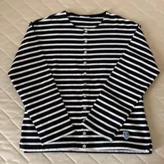 BEAMS ORCIVAL　ボーダー　スナップボタンカーディガンのサムネイル