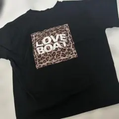 LOVE BOAT レオパード柄 Tシャツ ブラック