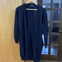 ivory court レディースネイビー ロングカーディガン