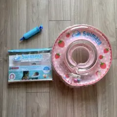 Swimava ベビー用浮き輪 いちご柄