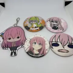 ぼっち・ざ・ろっく後藤ひとりアクリルキーホルダー、マグネット、缶バッチ6点セット