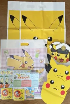 ピカチュウ　リフレクター　ショッパー　帽子　マグネット