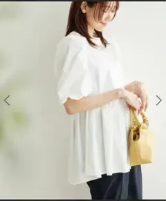 ロペピクニック　70シルケットペプラムトップス