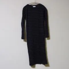 多少お値下げ可能です✩ジュンヤワタナベ　コムデギャルソン　ブラックロングワンピ noir kei ninomiya 2021ss 襟と裾がキルティングのワンピース