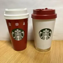 Starbucksクリスマスタンブラーとステンレスタンブラー （クリスマス仕様）
